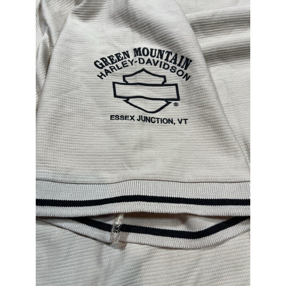 Harley Davidson Beige Short Sleeve Polo Men's Size 2XL - Picture 6 of 6